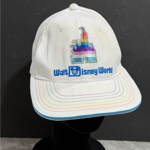 Walt Disney World Pride Collection adult white baseball cap READ DESCRIPTION